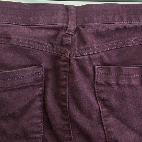 Democracy Womens Size 10 Ab Technology Skinny Pants Burgundy Plum B1590PEX2XX - Picture 14 of 16